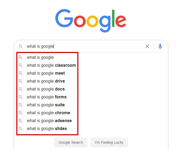 Google Autocomplete