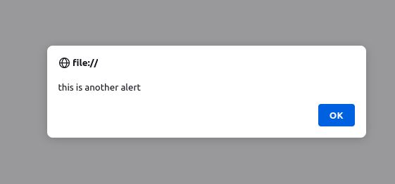 Alert message in Javascript