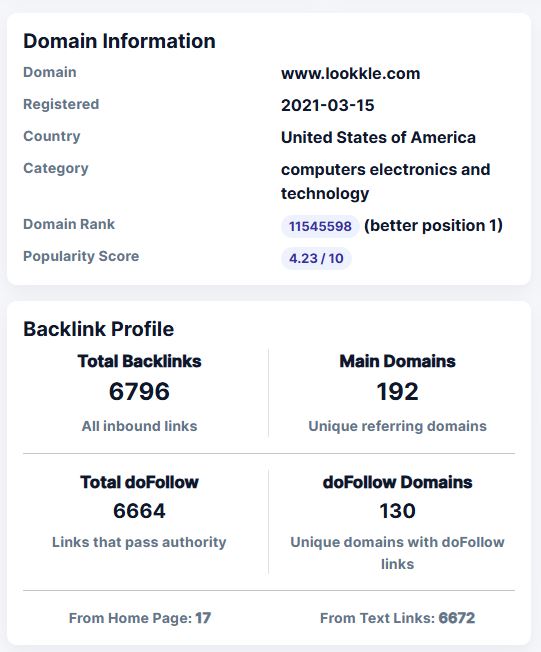 Link Authority Metrics