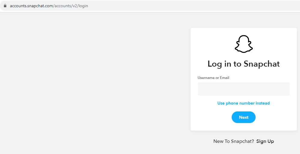 Login Snapchat
