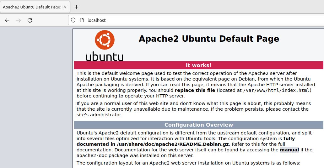 Apache Default Page