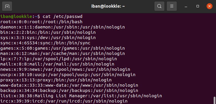 List users Ubuntu