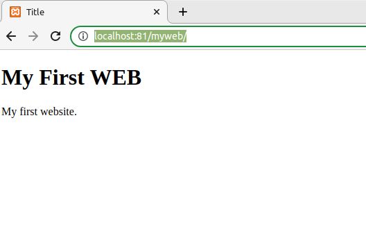 Showing First Web