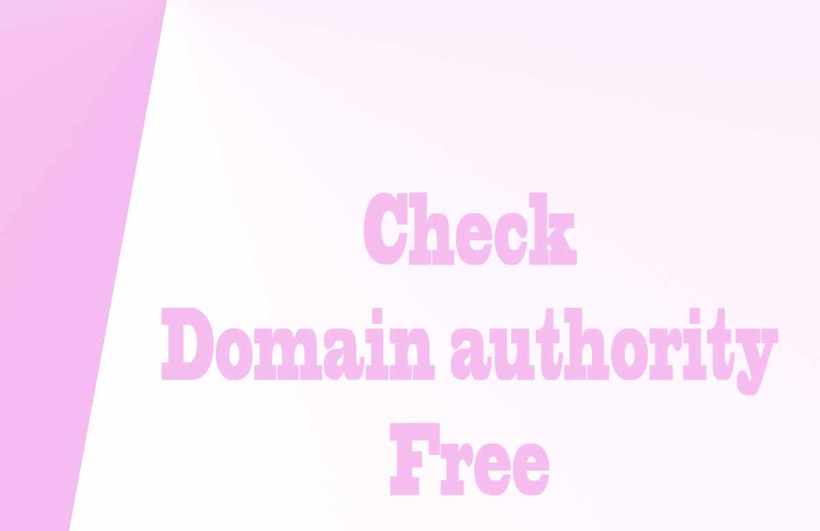 Check domain authority free