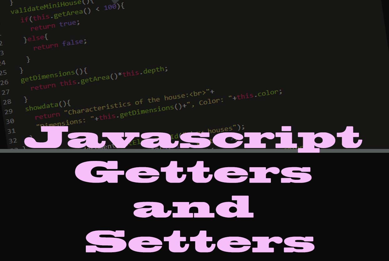 Javascript getters and setters in Class Examples
