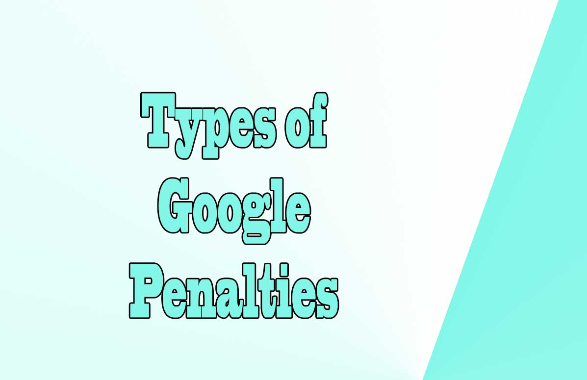 Types of Google penalties