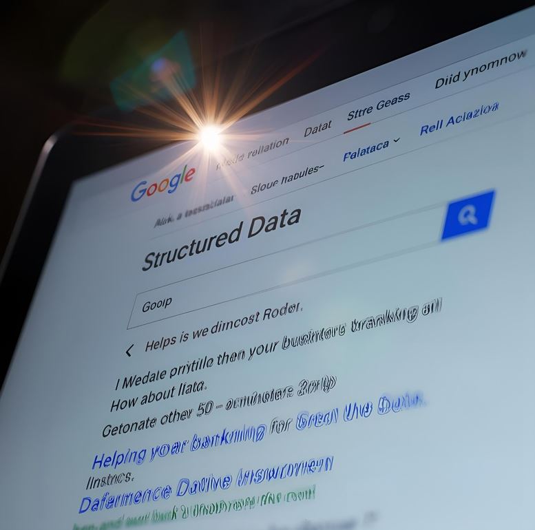Create structured data on a website to improve ranking on Google