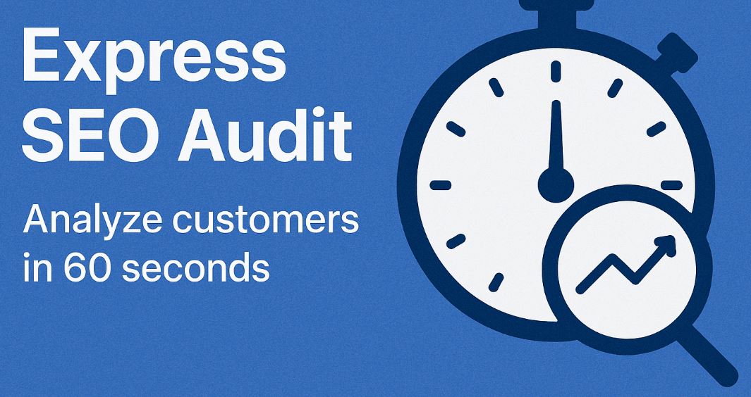 🔎 Express SEO Audit: Analyze customers in 60 seconds