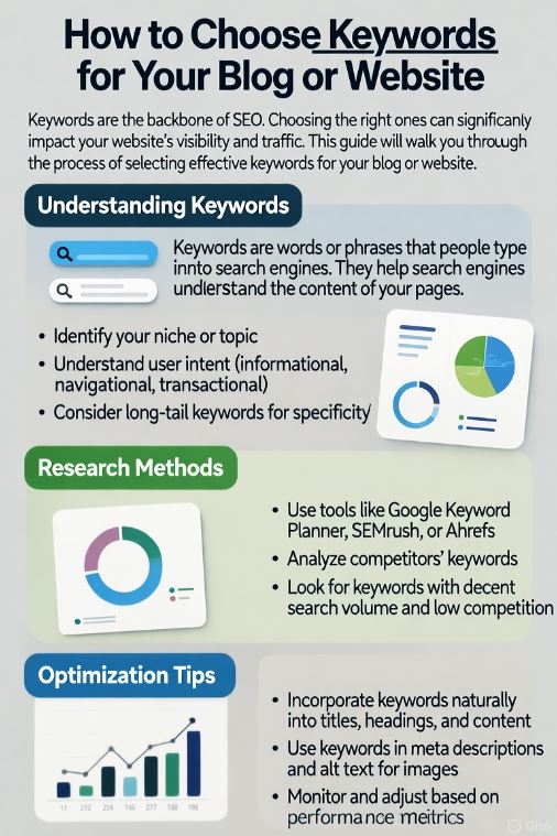 How to Choose Keywords for Your Blog or Website