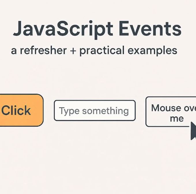 JavaScript Events: A Refresher + Practical Examples