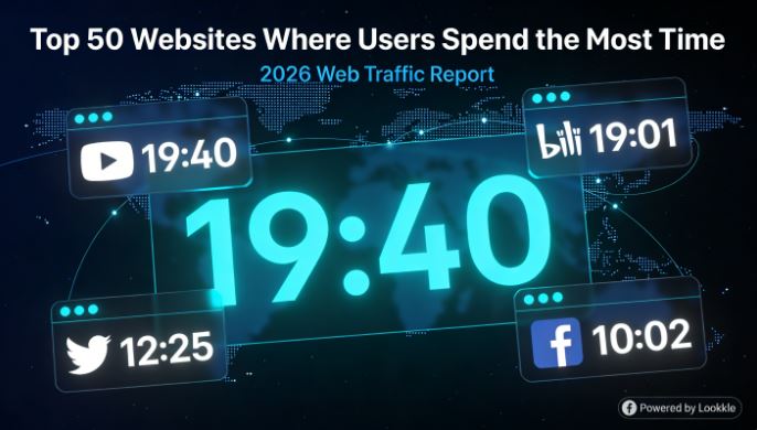 🕐 Top 50 Websites: Wo Nutzer im Jahr 2026 die meiste Zeit verbringen
