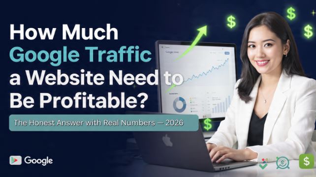 How much Google traffic does a website need to be profitable?